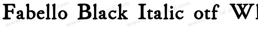 Fabello Black Italic otf WhatFontIs字体转换
